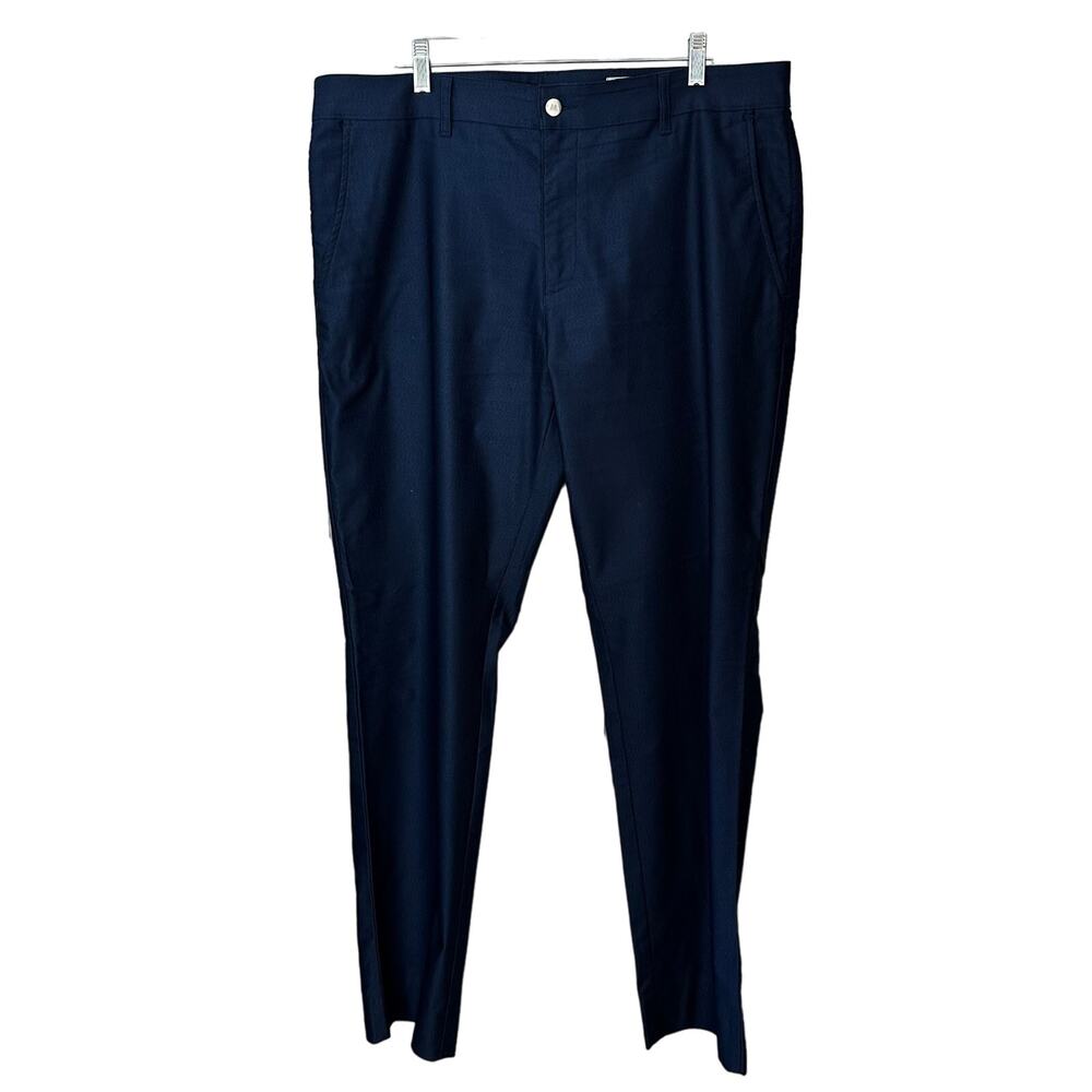 Mizzen + Main Men's Performance Chino Pants Size 38 Golf Blue Straight Leg Sport
